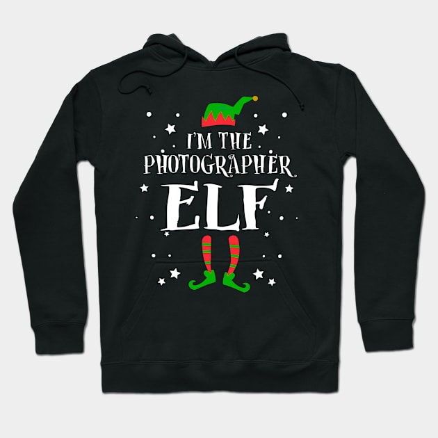 I'm The Photographer Elf Funny Cute Xmas Christmas Hoodie by ElisamaAmarezw